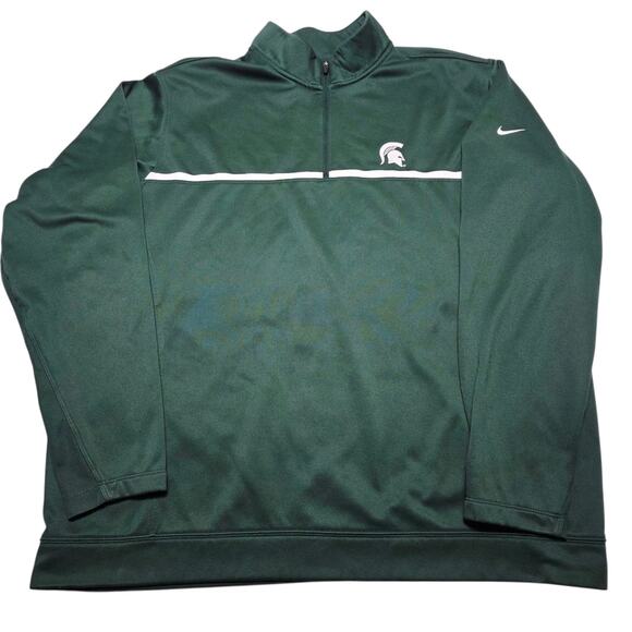Nike Golf Sweater Michigan State Spartans Men's XL Therma Fit 1/4 Zip Pullover - Picture 1 of 7